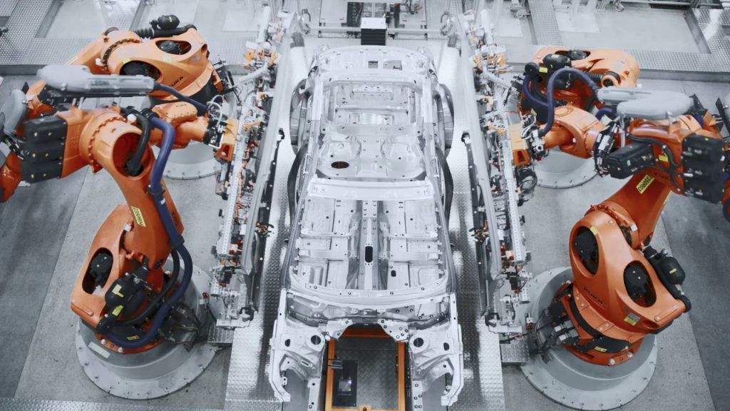 Robots en Planta Audi.